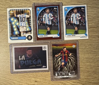 Lionel Messi Lot - Numbered /350 + Inserts (Roots, La Pulga, Name In Lights)