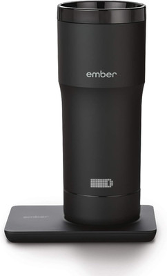 Temperature Control Travel Mug, 12 Ounce, 2-Hr Battery Life, Black - App Control