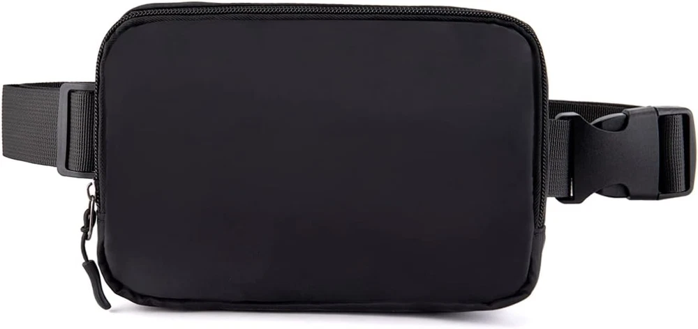 Belt bag Fanny pack crossbody bags for women Everywhere belt bag (black)