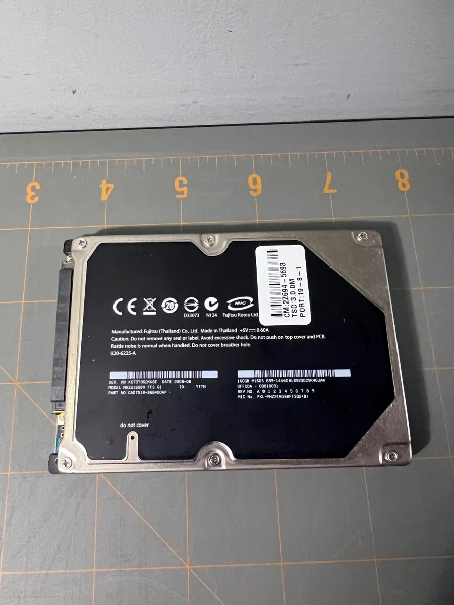 Fujitsu 2.5 in Form Factor Internal Hard Disk Drives 160 GB