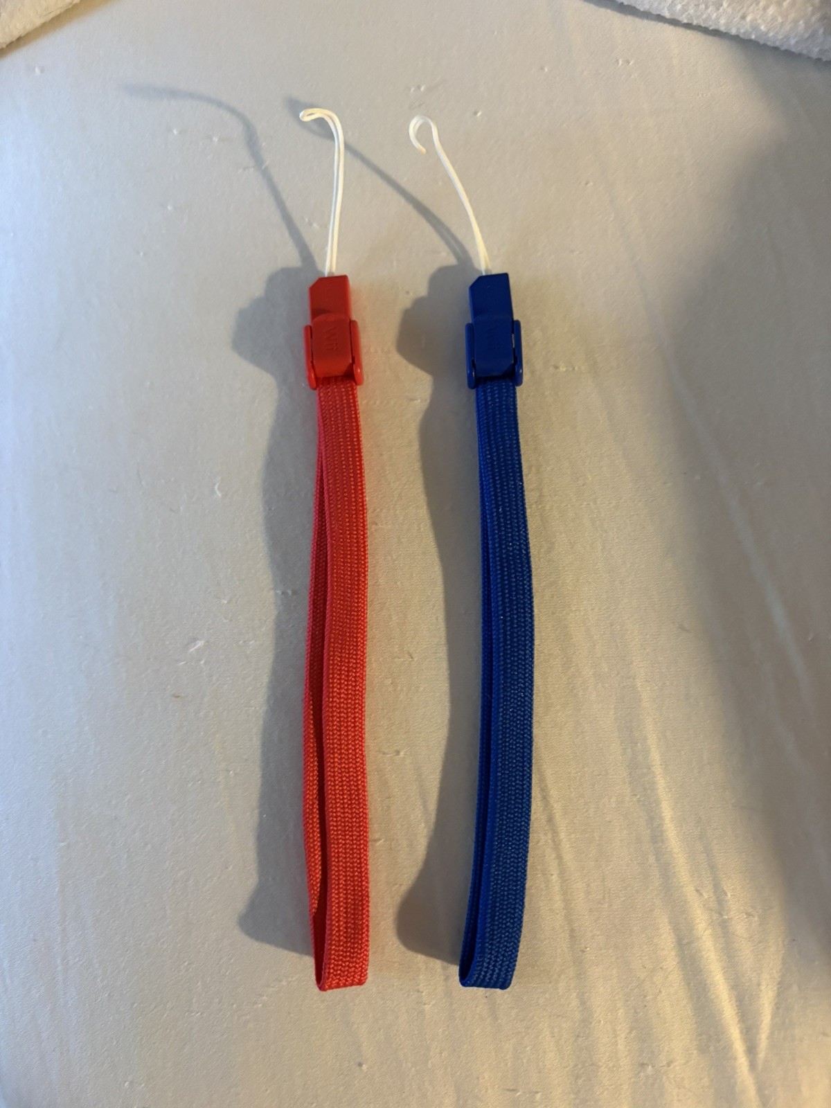 Red & Blue Wrist Strap pair NINTENDO Wii OEM Genuine