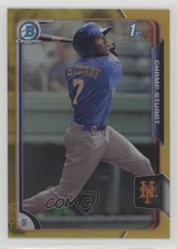 2015 Bowman Chrome Prospects Gold Refractor 13/50 Champ Stuart #BCP59 2r7