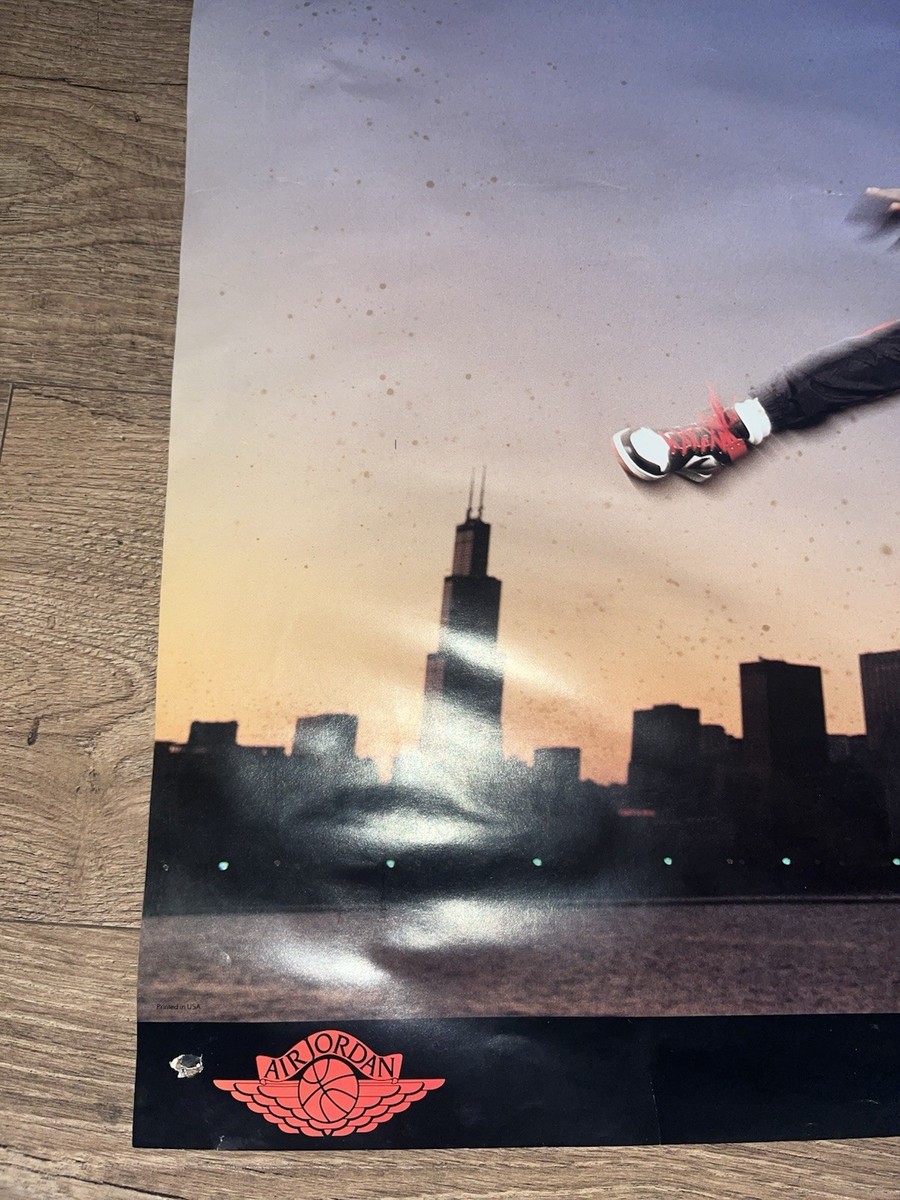 Vintage 1985 MICHEAL JORDAN JUMPMAN Nike Air Jordan Poster