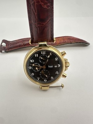 Stauer Graves 33 Automatic Wrist Watch for Men w/ Brown Leather Band