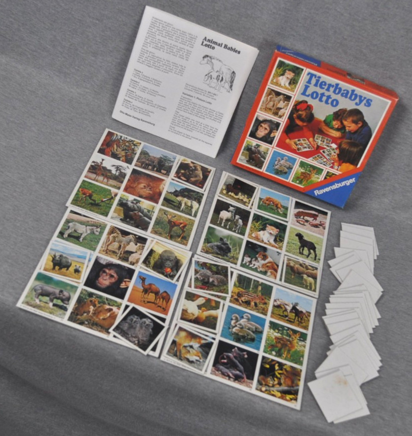 Ravensburger Tierbabys Animal Baby Lotto Game 1976 Western Germany