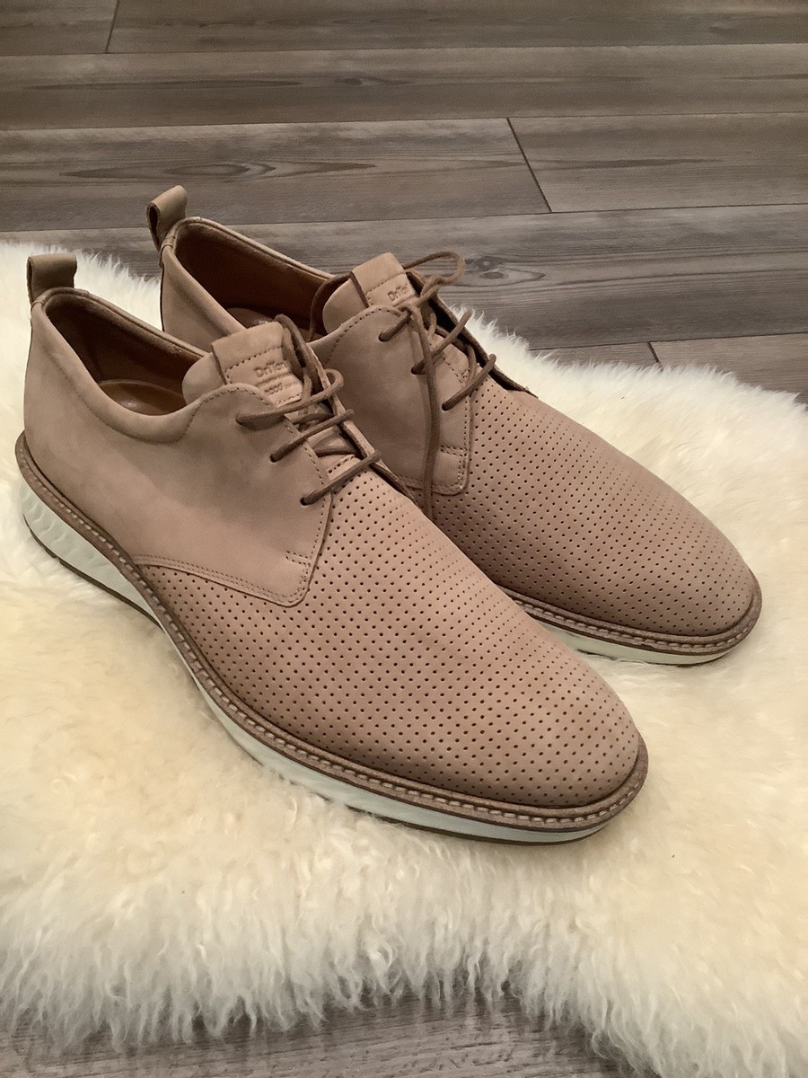 Ecco ST.1 Hybrid Nubuck Leather Beige Oxford Shoes Mens US  display picture 3