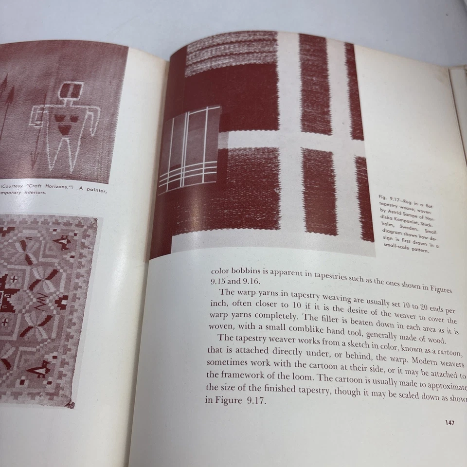 1966 Contemporáneo Tejido a Mano Overman/Smith Patrones de Tejido Herramientas Técnicas HC Foto 4 de 4