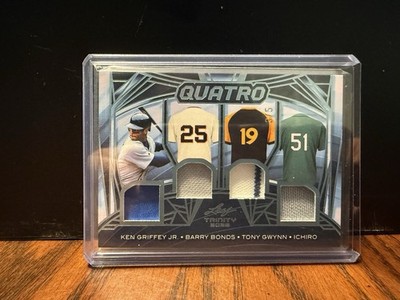Leaf Trinity 2025 Quatro Q-6 Memorabilia Griffey Bonds Gwynn Ichiro