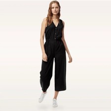 Aritzia Wilfred Free Black Sleeveless Shiya Jumpsuit Black Size Large