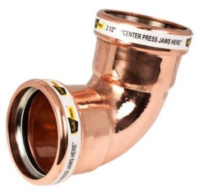 Apollo 10062027 Apollopress 90 Elbow Fitting 3'' Copper