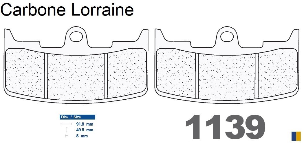 Plaquettes Carbone Lorraine de frein avant pour stopper le fading sur Buell XB-9SX