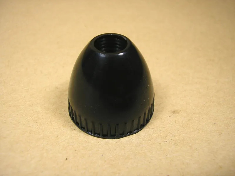 1942 1954 Pontiac Antenna Mast Retaining Nut; Black Plastic Acorn, C554371R