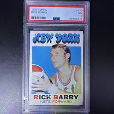 Topps 1971 Rick Barry New York Nets #170 PSA Graded Basketball Card