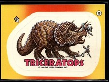 Triceratops 1988 Topps Dinosaurs Attack! #10 Stickers