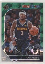 2019 Panini NBA Hoops Premium Stock Green Cracked Ice Prizm Torrey Craig #50 uk2