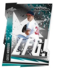 2025 Leaf Baseball Nation Greg Maddux LFG! Base LB-16 Clear 14/15