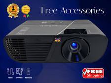 REFURBISHED ViewSonic PJD5555w DLP Projector Portable 3300 Lumens 2160p 4K w/Kit