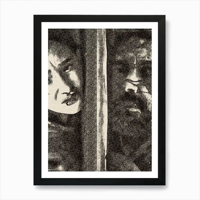 ellie and joel The Last of Us 1 Art Framed Wall Art Poster Canvas Print Picture