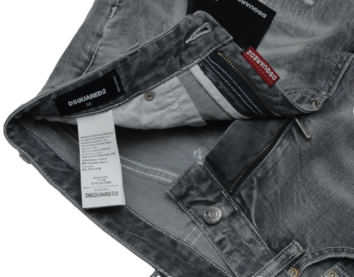 DSQUARED2 Men’s Gray Distressed Jeans NWT Size 30 (98% Cotton) Clean & Ready - Picture 6 of 6