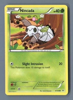 Nincada 9/108 Common Roaring Skies Pokemon Lightly Played