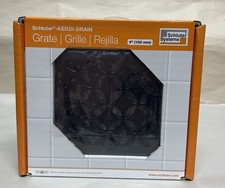 Schluter Systems Kerdi-Drain 4" Square Grate - Matte Black Floral KDIF4GRKMGSD5