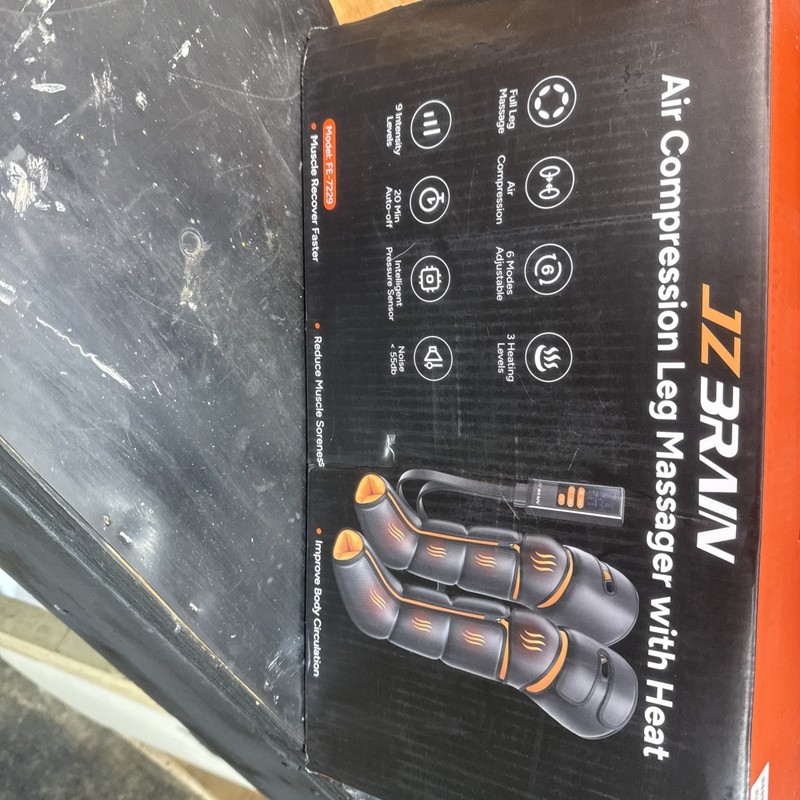 JZ Brain Air Compression Leg Massager With Heat New