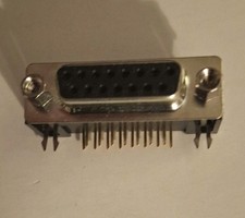 15 POSITION D-SUB CONNECTOR FEMALE RIGHT ANGLE PCB MOUNT 10 PCS/BAG
