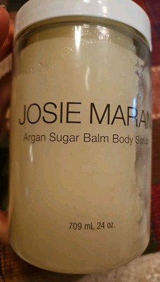 Josie Maran Argan Sugar Balm Body Scrub Vanilla Pear 24 Oz SUPER SIZE Read 