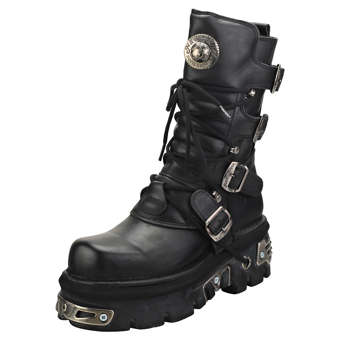 New Rock Stivali Reactor Half Platform Neri Unisex - 38 EU
