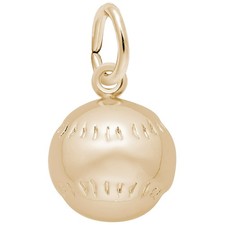 REMBRANDT CHARMS 14K Yellow Gold Baseball Charm