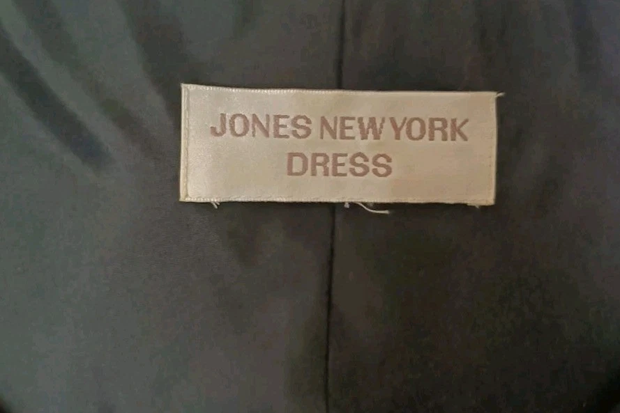 VETEMENTS Maxi abito Jones New York taglia 6 nero viola stampa floreale Y2K Fairy Grunge