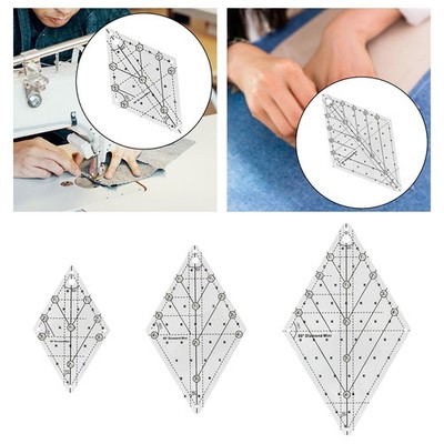 Quilting Template Patchwork Lineal Transparent Acryl Multifunktional Tragbar