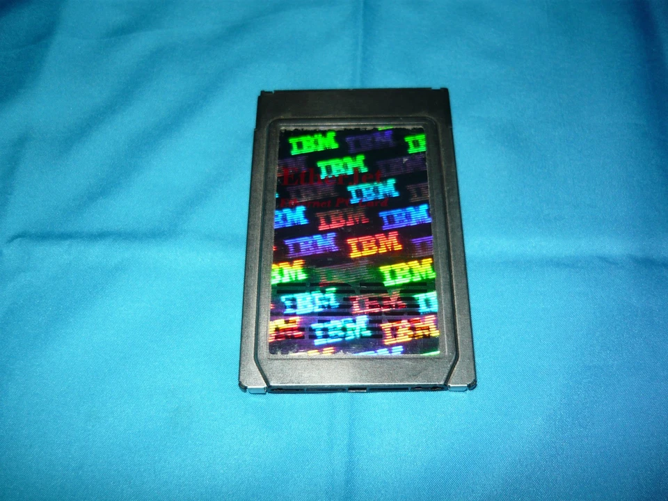 Vintage IBM ThinkPad EtherJet Ethernet PC Card 10 Mbps Used Description - Image 2 of 3