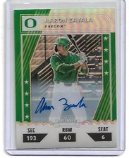 2021 ELITE EXTRA EDITION CONTENDERS OPTIC PRIZM AARON ZAVALA AUTO #'D 1/25 DUCKS