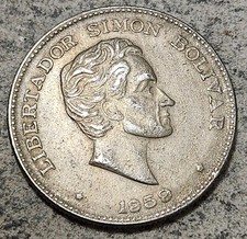 COLOMBIA 🇨🇴 FIFTY (50) CENTAVOS COIN 1959