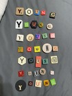 500 Mixed Lot Alphabet Letter & Number Tiles and Blocks, Assorted Colors, — photo 2