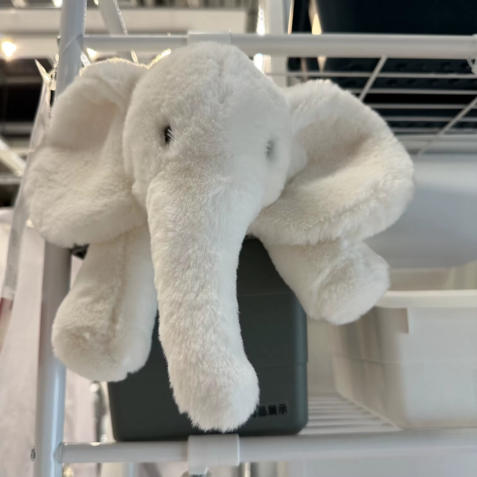 White Elephant Pillow Stuffed Animal Plush Toys Toddler Doll