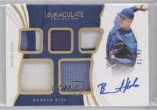 2019 Panini Immaculate Immaculate Fives Gold 2/49 Brad Keller #F-BK Auto hg6