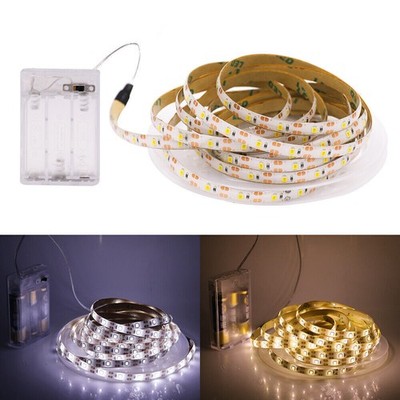 0.5-5M Batterie Betrieben Band 5V 2835 LED Stripe Wasserdicht Streifen Licht DHL