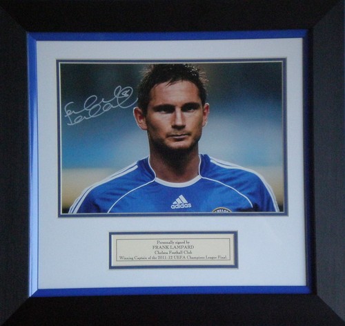 Frank Lampard signiert Chelsea Fotodisplay montiert & gerahmt COA-APHTAL - Bild 1 von 4