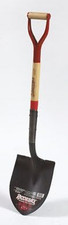 Razor-Back Round Point Shovel with Wood Handle & Steel D-Grip, 43205