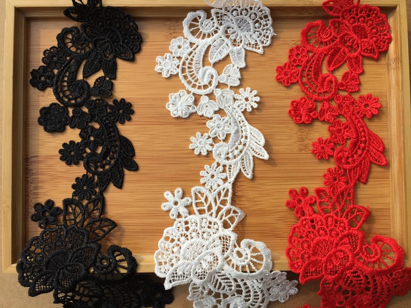 Encaje Guipure Ribete Disfraz Manualidades Aplique Bordado Floral Boda Motivo 1 - Imagen 3 de 3