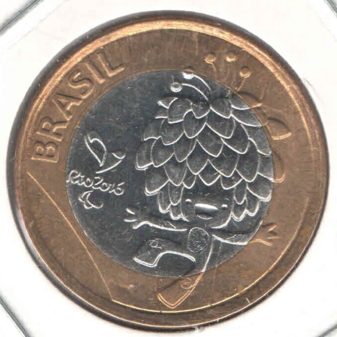 Olympic Games Rio 2016 Brazil Commemorative Coin KM#727 TOM EB218