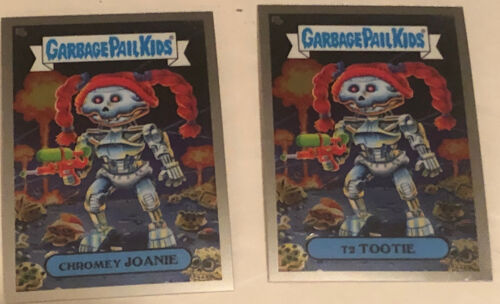 Chromey Joanie T2 Tootie Garbage Pail Kids  Lot Of 2 Chrome 2020 - Picture 1 of 3