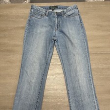 Ralph Lauren LRL Women's Size 4 Skinny Jeans Blue Solid Cotton Blend