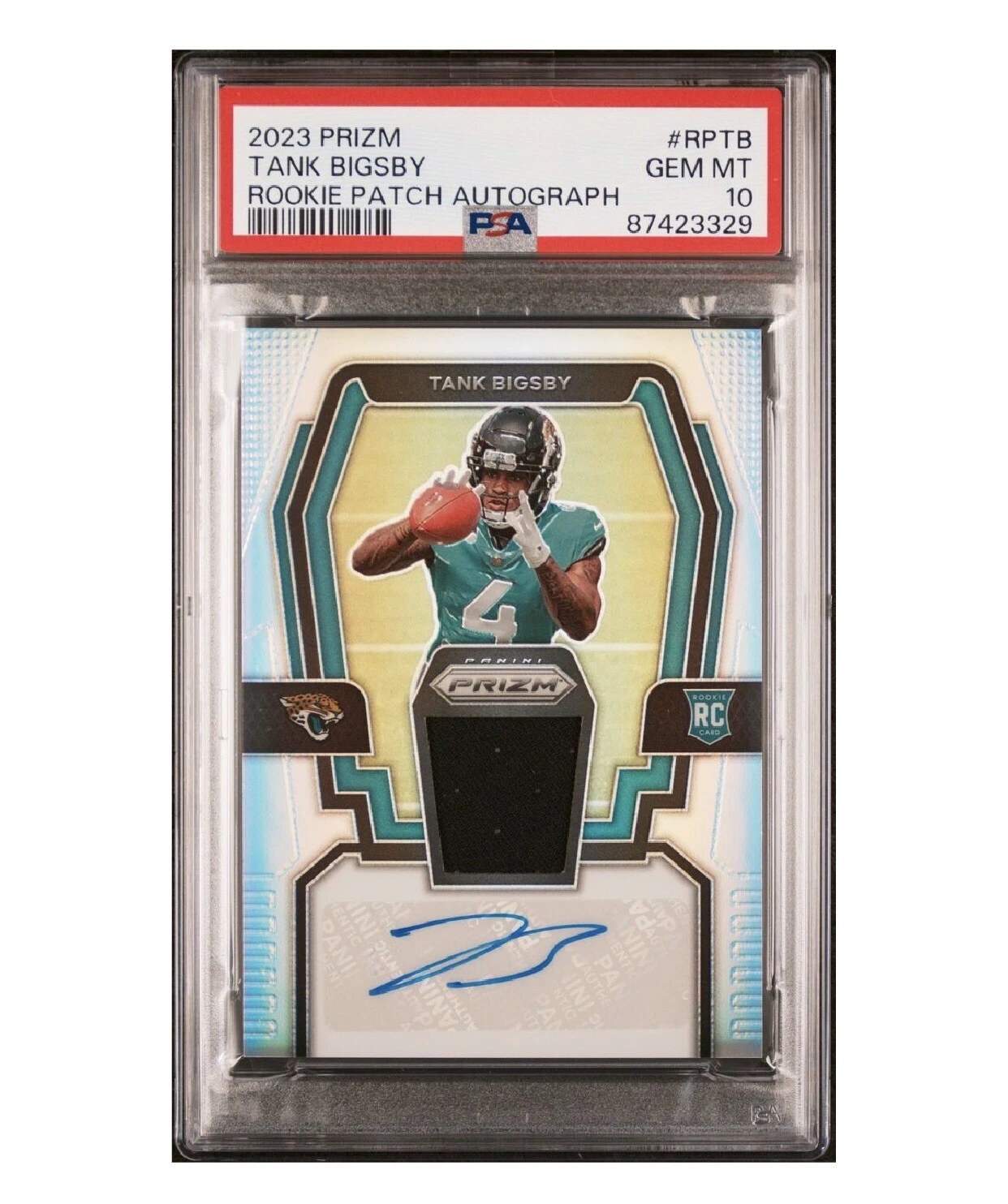 Tank Bigsby Panini Prizm Rookie Patch Autographs #RPATB Base
