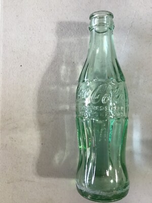 Vtg Ionia, MI Coca Cola Bottling Co. 6 oz green tinted glass coke bottle
