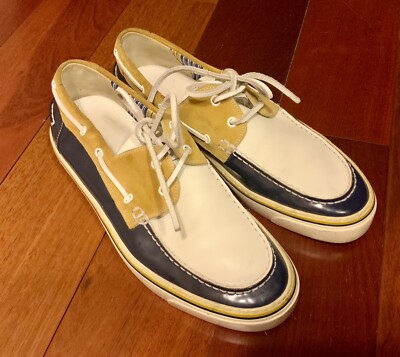 Men's Authentic Gucci Leather/Suede Boat Shoes US