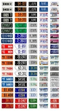 1/43 scale model car assorted Montana license plates state tags