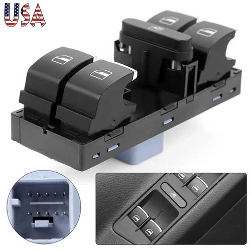 Master Power Window Switch Front Left Driver for VW Passat Tiguan Jetta Golf CC